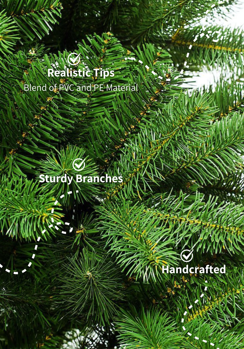 12' King Douglas Fir Slim Artificial Christmas Tree Unlit