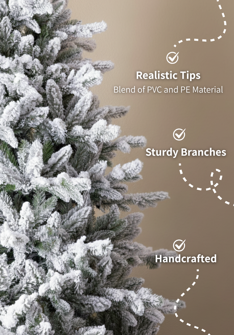 10' Queen Flock® Artificial Christmas Tree Unlit